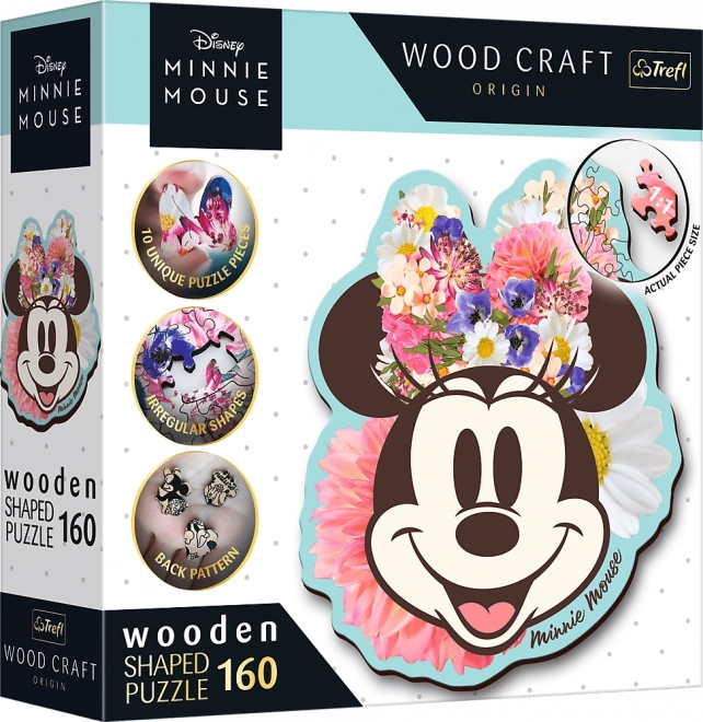 Wooden puzzle Minnie 160 pieces