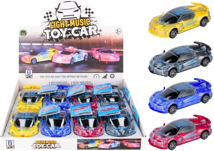 Racing toy car with light and sound effects (4 colors)