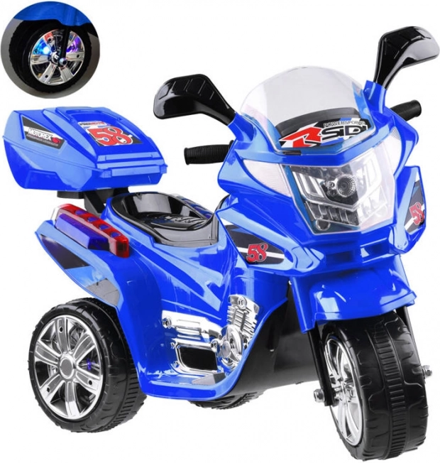 Vaikiškas elektrinis motociklas su LED žibintais