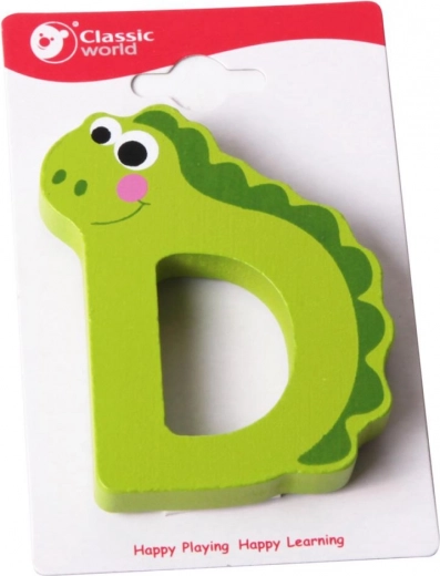Classic World wooden letter D