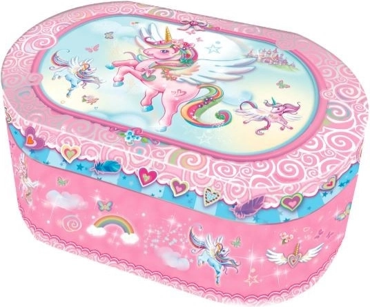 Oval Music Box - Unicorn