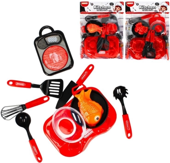 Children’s kitchen – stove with two hotplates and accessories (2 variants)