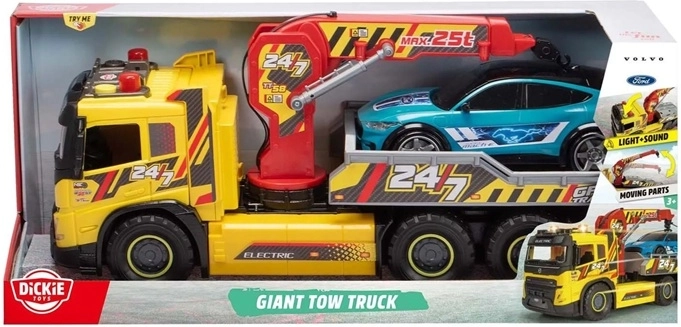 Dickie Toys Giant Volvo autovežis su šviesos ir garso efektais