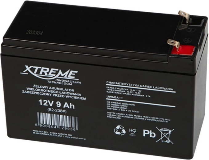 Gelinis akumuliatorius 12V 9Ah XTREME