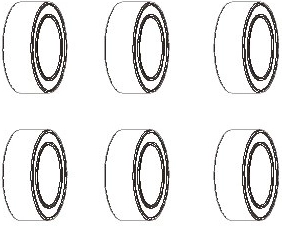 Rutulinis guolis JAMARA 6 × 10 × 3 mm – 1 vnt.