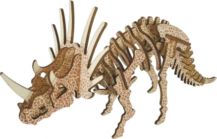 Wooden 3D Puzzle Triceratops