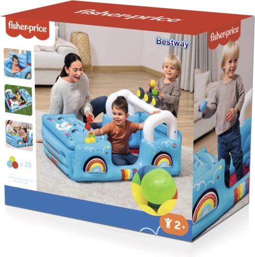 Pripučiama žaidimų mašinėlė su kamuoliukais FISHER-PRICE Safari