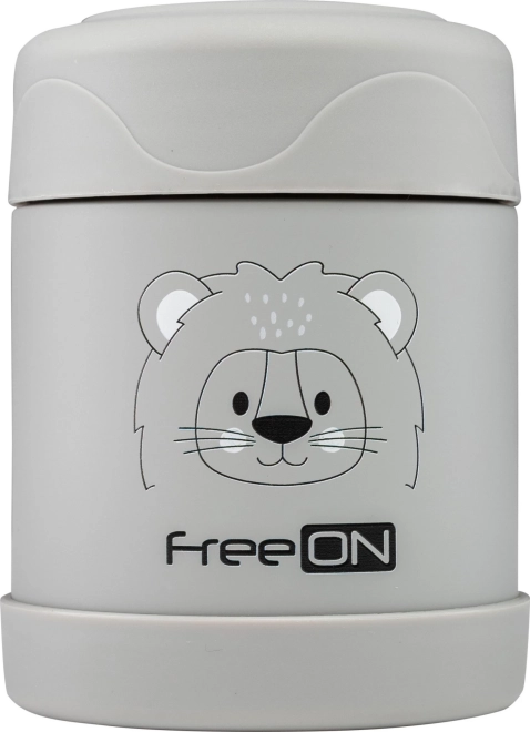 FreeON nerūdijančio plieno maisto termosas 350 ml, pilkas