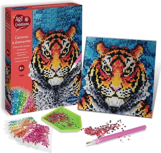 Sentosphere diamond painting canvas tiger