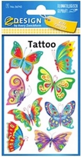 Drugelių tatuiruotė - 1 vnt.