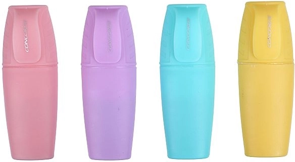 Mini pastelinių žymeklių rinkinys CONCORDE, 4 vnt.