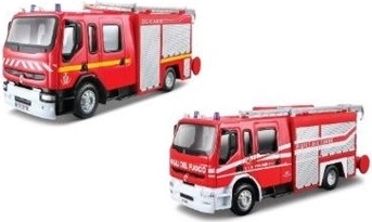 Bburago Emergency rescue vehicle Renault Premium Gicar 1:50 firefighters