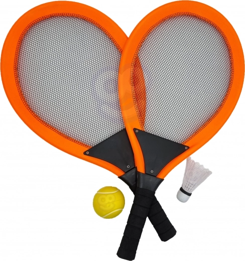 Woopie large rackets for tennis and badminton for children set with ball and shuttlecock