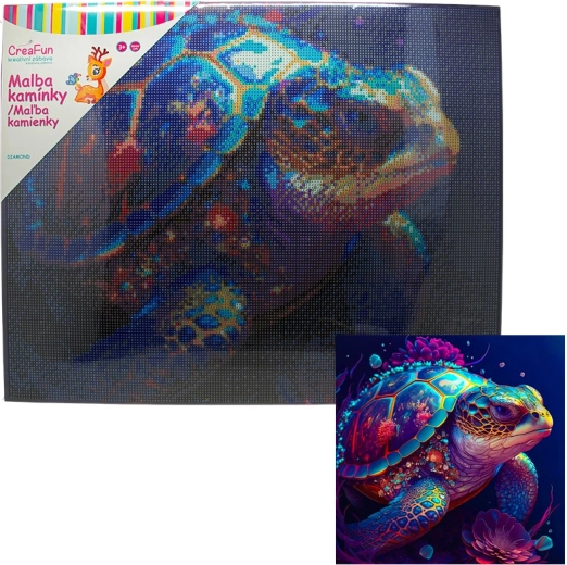 Diamond Painting – Night Turtle 40 × 50 cm
