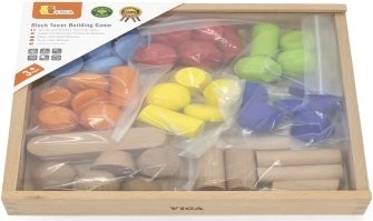 Wooden Geometric Building Blocks 52 pcs Viga