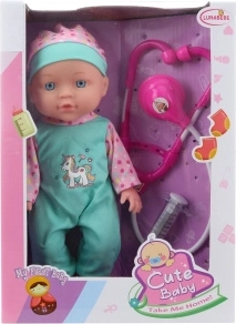 Baby doll 27 cm with doctor set