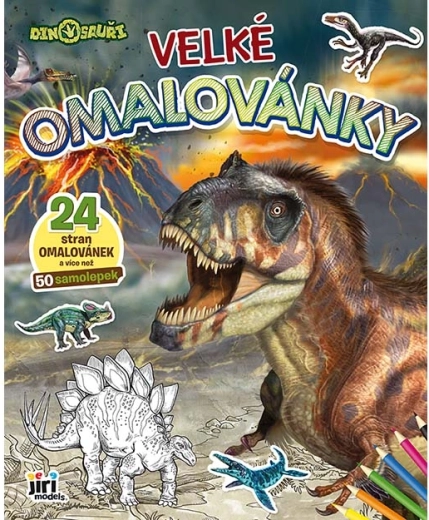 Didelės spalvinimo knygelės Dinozaurai