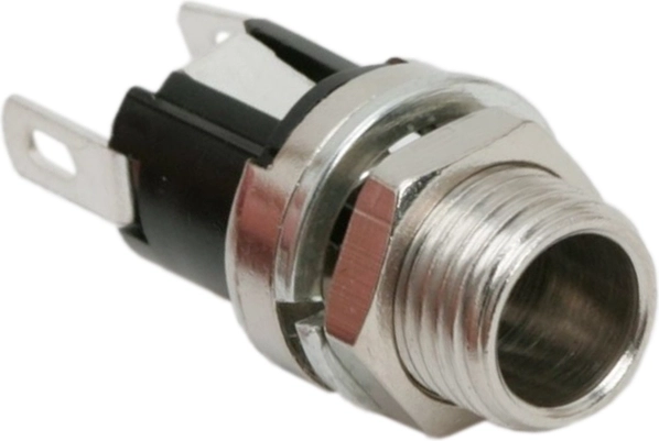 Panel-mount DC socket 5.5 × 2.5 mm