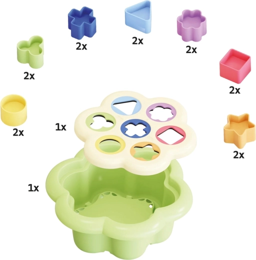 PlayEco daisy-shaped shape sorter - 1 piece