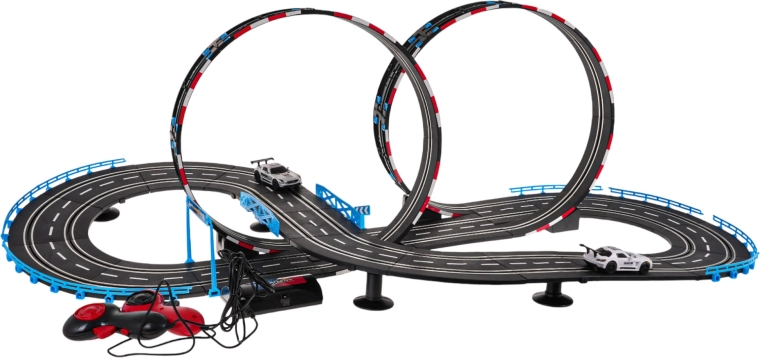 Lenktyninė automobilių trasa Max Speed su automobiliukais 1:43