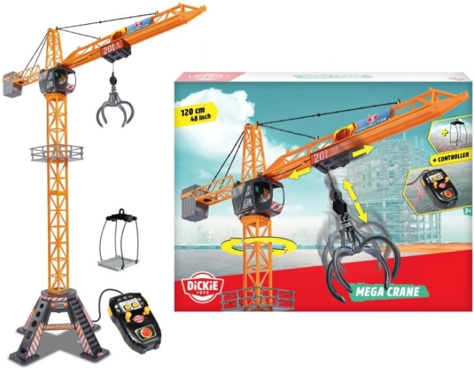 Mega kranas su nuotolinio valdymo pultu 120 cm Dickie Toys
