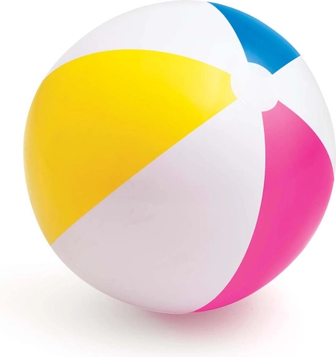 Pripučiamas paplūdimio kamuolys Intex Vaivorykštė 61 cm