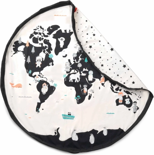 2-in-1: play mat and toy bag
