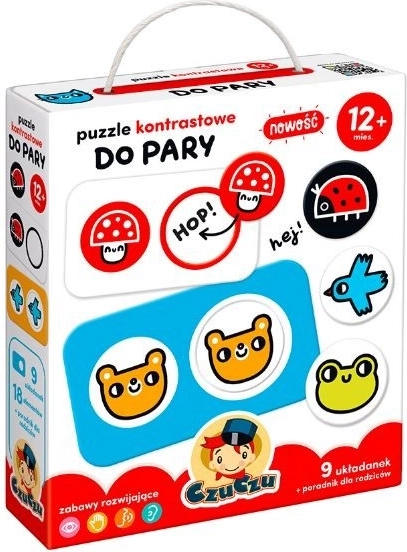 CzuCzu matching puzzle – high-contrast images for toddlers