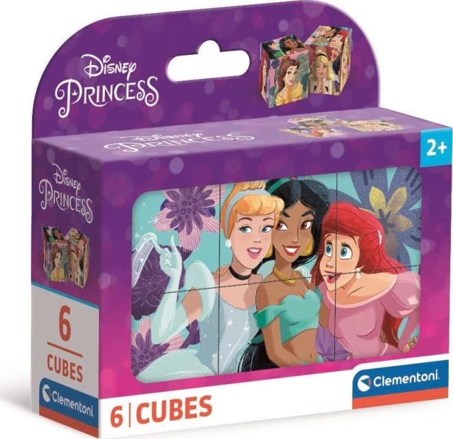 Disney princesių paveikslėlių kubeliai – 6 kubeliai