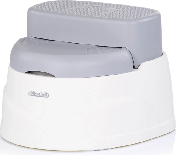 2-in-1: potty and stable step stool