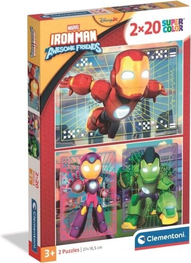 Dėlionė „Iron Man ir jo nuostabūs draugai“ 2×20 detalių