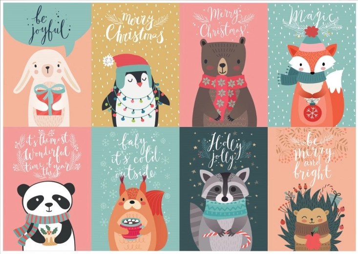 Puzzle Christmas Cards 1000 Pieces YAZZ