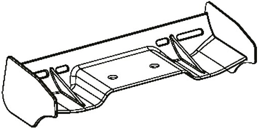 Jamara galinis spoileris BL8 – 1 vnt.