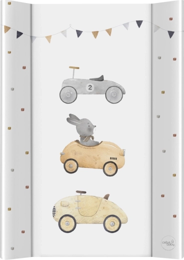 Ceba Baby dvipusis vystymo kilimėlis su tvirta lenta 50 × 70 cm ultra light bunny driver