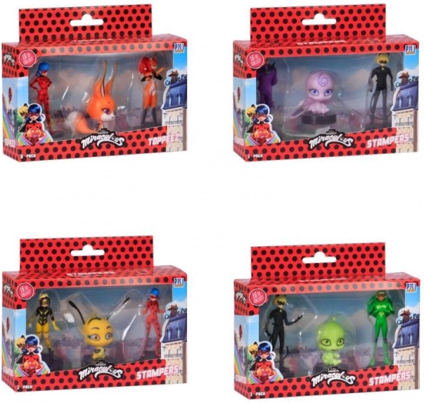 Miraculous Ladybug stamps 3 pcs figure