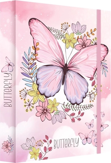 A4 Jumbo Max sąsiuvinių dėklas Butterfly