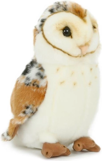 Pliušinė baltoji pelėda 20 cm