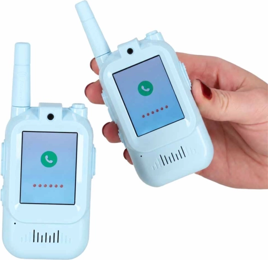 A pair of walkie-talkies for playing together
