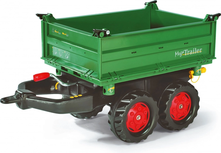 Great Green Mega Trailer Hitch Trailer for Rolly Toys Tractor
