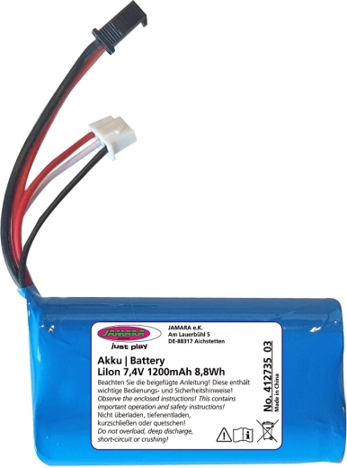 Baterija Jamara J-Rock Li-Ion 7,4 V 1200 mAh 8,88 Wh