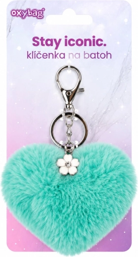 Oxybag fashion keychain turquoise heart
