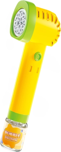 Automatic Hammer-Shaped Bubble Blower with Solution