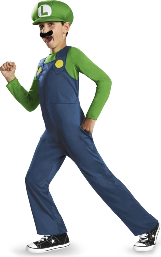 Vaikiškas kostiumas Luigi (Super Mario) 7–8 m.