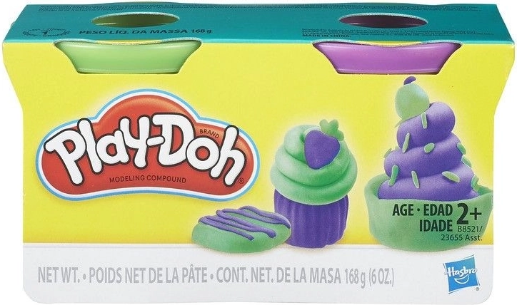 Play-Doh plastilinas – 2 indeliai (spalvų mišinys)