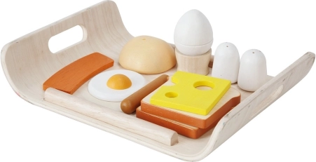 PlanToys medinis pusryčių rinkinys vaikams