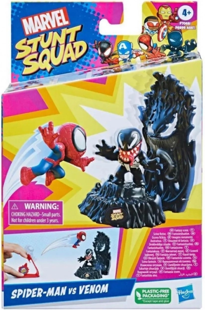 Marvel stunt squad: spider-man vs venom – veiksmo rinkinys su šaudyklė