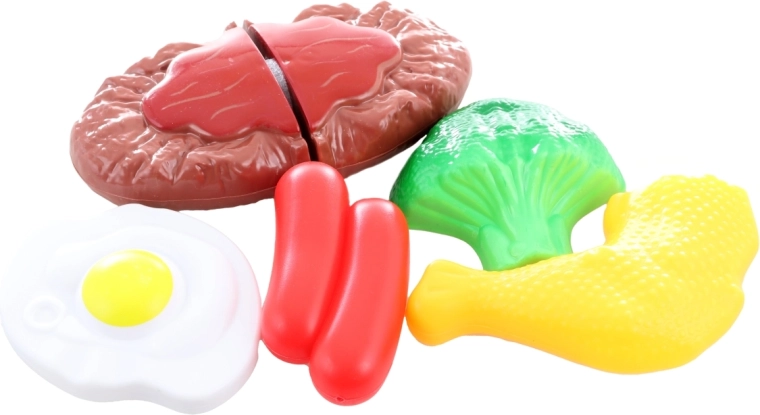 Colorful play food for realistic pretend play
