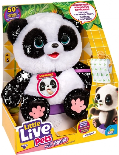 Interaktyvi pliušinė panda Little Live Pets Mano panda ChuChu