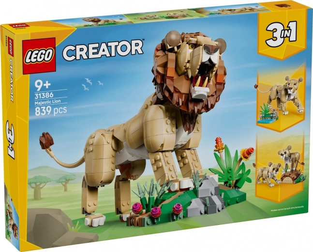 LEGO Creator 3 viename: laukiniai gyvūnai – išdidus liūtas