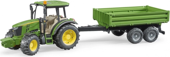 Bruder traktorius John Deere su priekaba 1:16